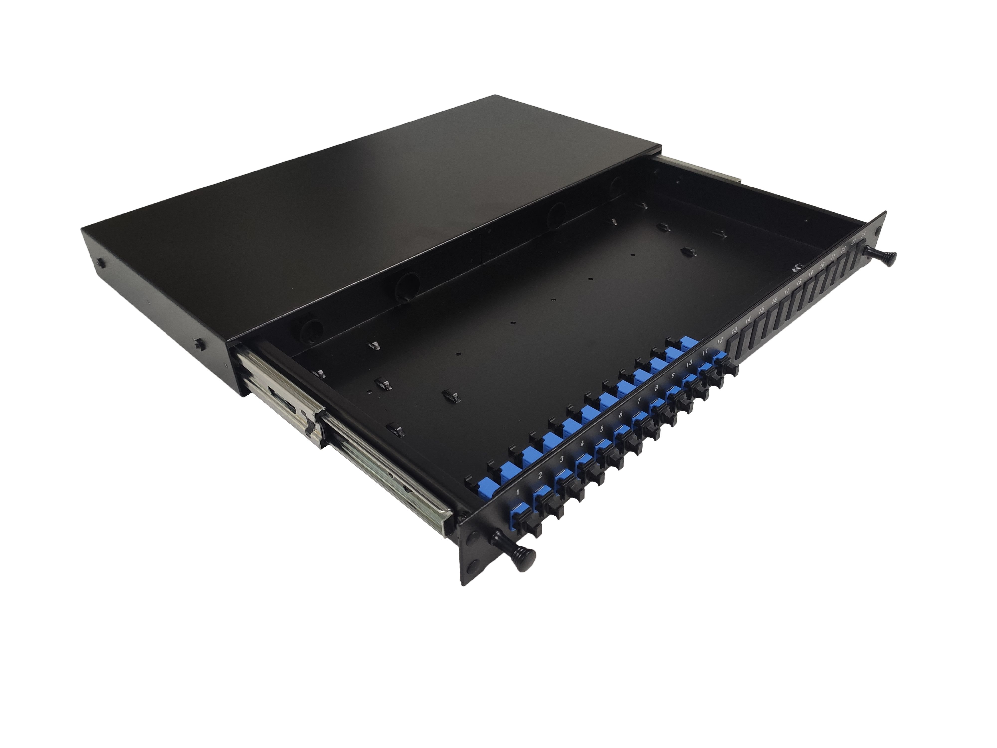 Xelan - TIROIR OPTIQUE EQUIPE DE 12 TRAVERSEES LC DUPLEX MONOMODE 1U