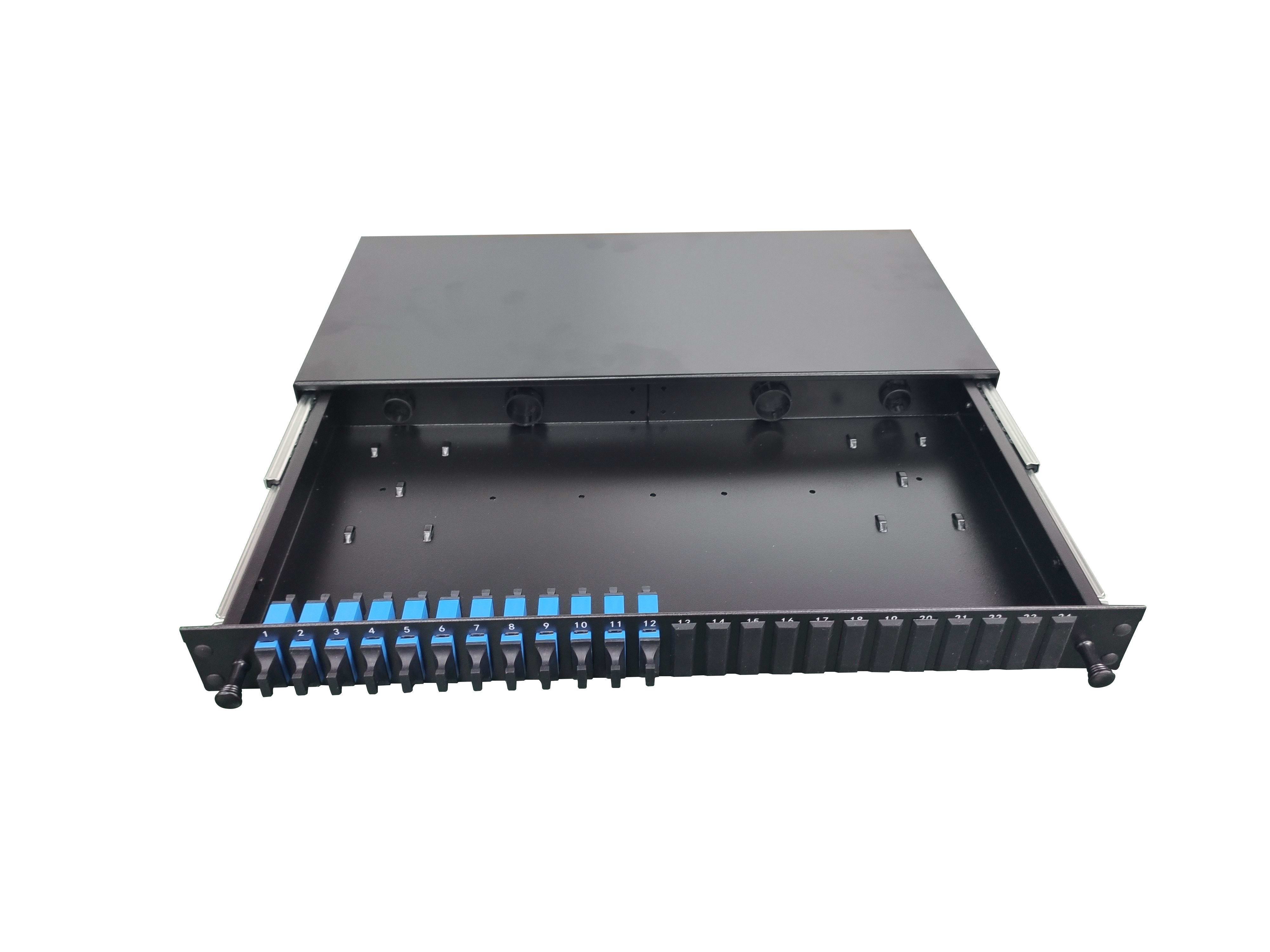 Xelan - TIROIR OPTIQUE EQUIPE DE 12 TRAVERSEES SC DUPLEX MONOMODE 1U