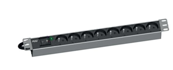 Xelan - BANDEAU DE 8 PRISES FR ELECTRIQUE AVEC VOYANT 1U