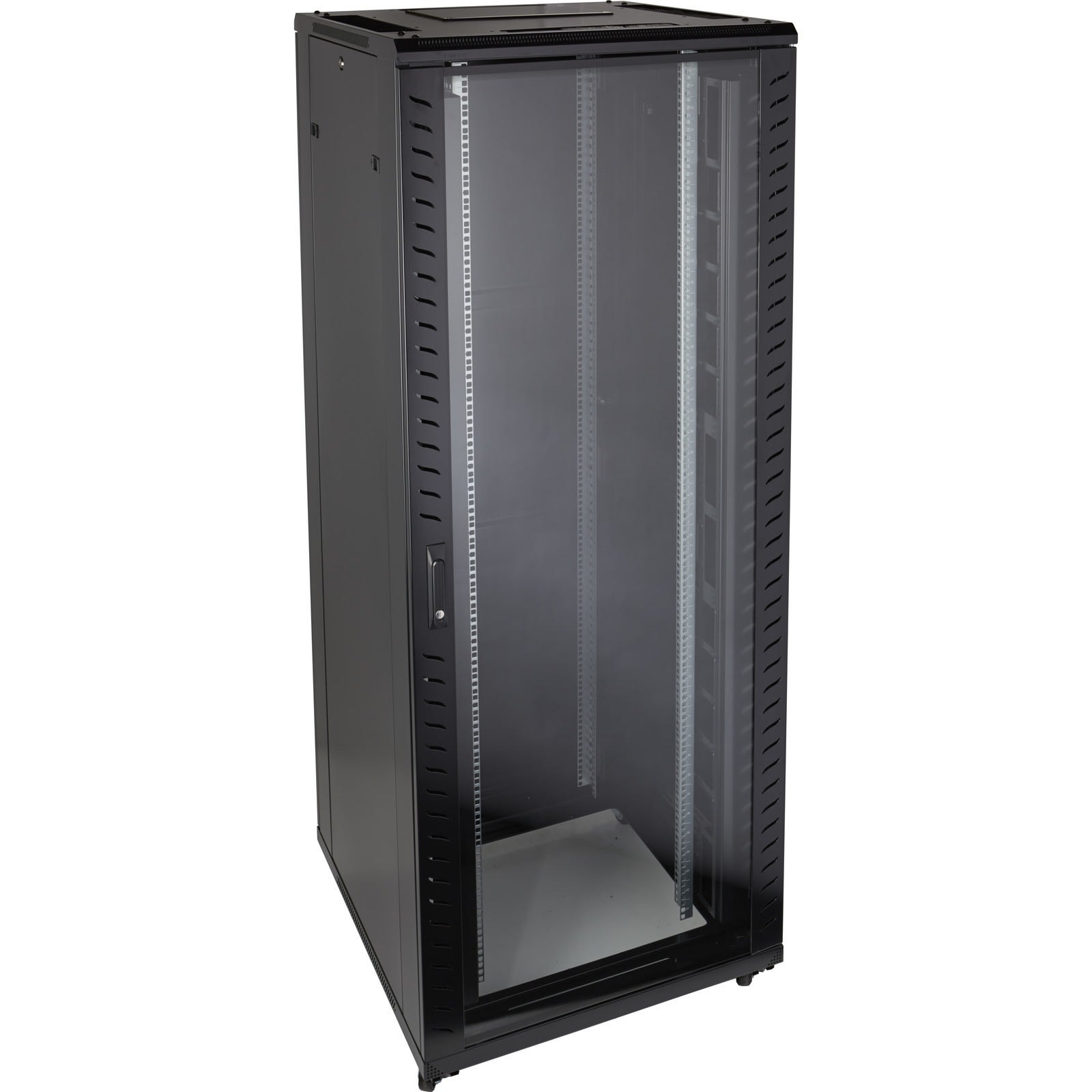 Xelan - BAIE RESEAUX 29U 600X600 RAL 9004 PORTE AVT-ARR + 4 MONTANTS + ROULETTES - CHARG