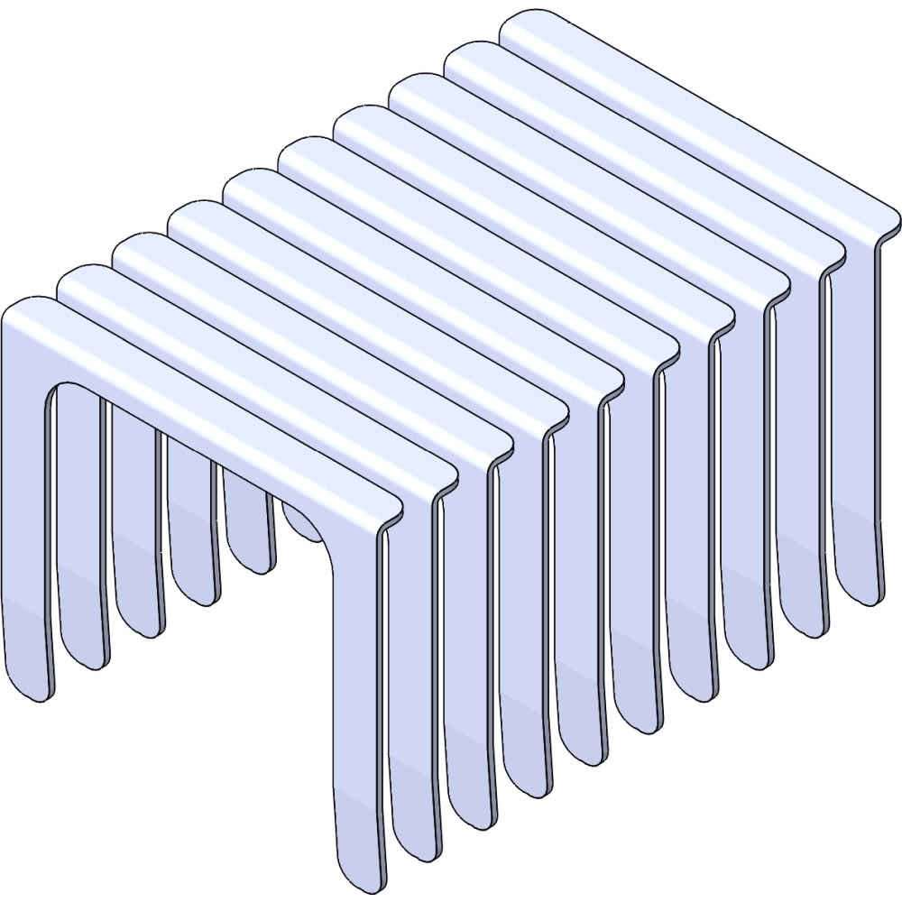 Zehnder - Set de 10 pièces Clavettes 90mm RapidLock Système raccordement distribution air