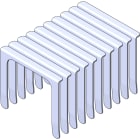 Zehnder - Set de 10 pièces Clavettes 90mm RapidLock Système raccordement distribution air