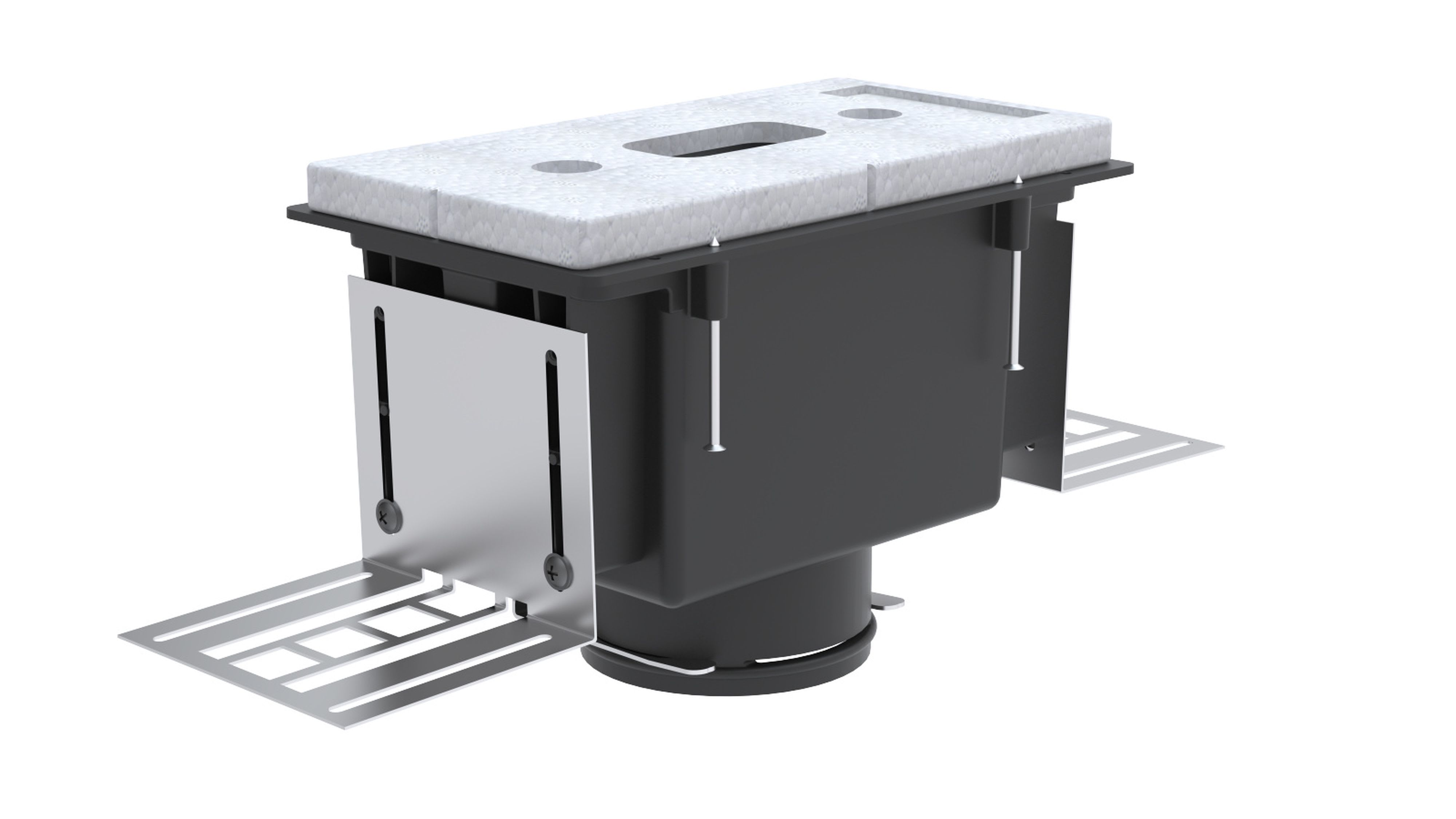 Zehnder - Boîtier de raccordement CLD-P 90, H=140mm, Raccordement Latéral