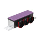 Zehnder - Boîtier de raccordement CLD-P 3X90, H=115mm, Raccordement Latéral