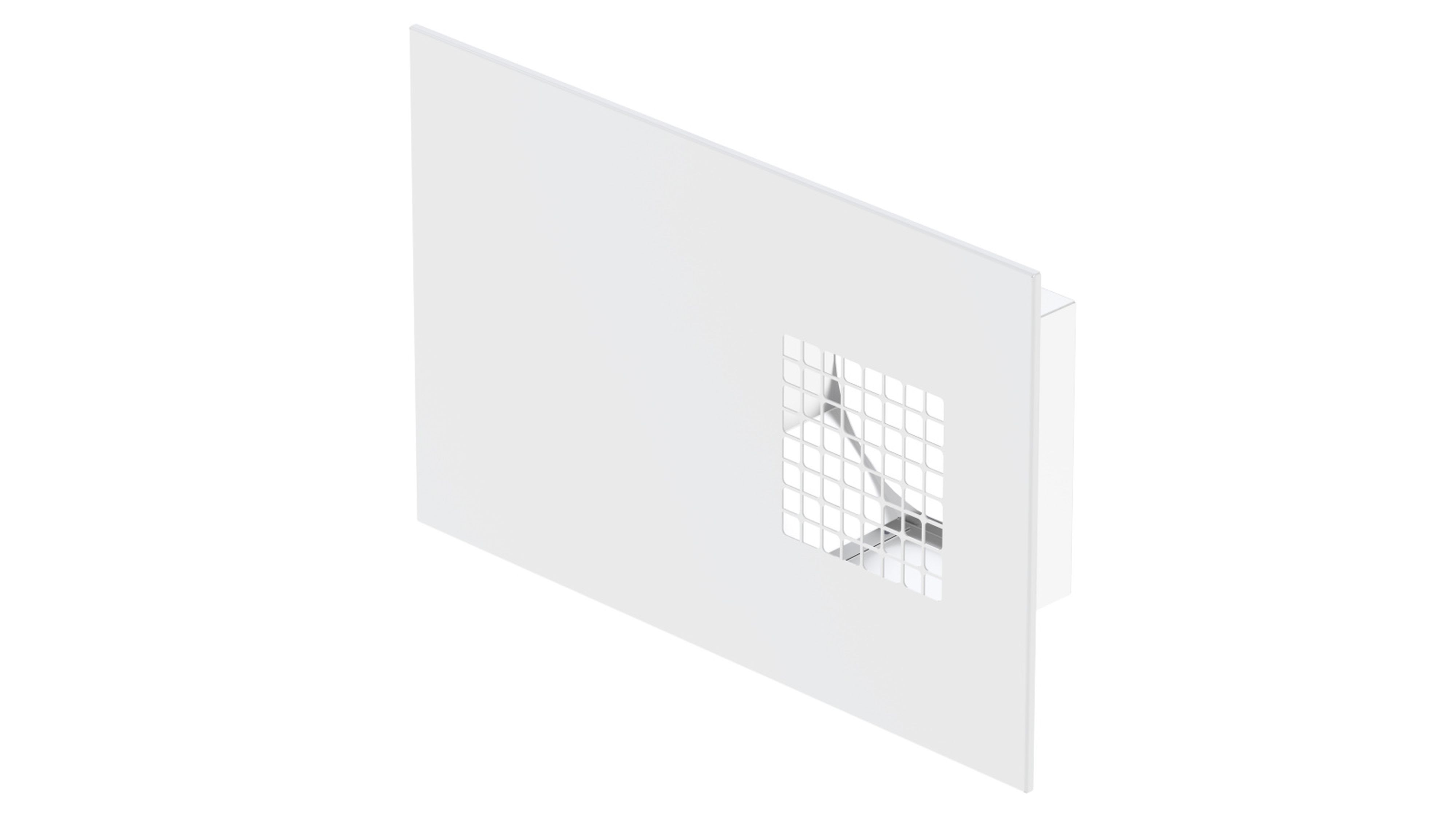 Zehnder - Grille combinée Dupla DN125 prise d'air gauche blanche 200m3/h max