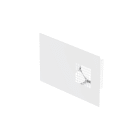 Zehnder - Grille combinée Dupla DN125 prise d'air gauche blanche 200m3/h max