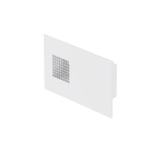 Zehnder - Grille combinée Dupla DN125, prise d'air droite, blanche. 200m3/h max