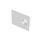 Zehnder - Grille combinée Dupla DN125 prise d'air gauche inox. 200m3/h max