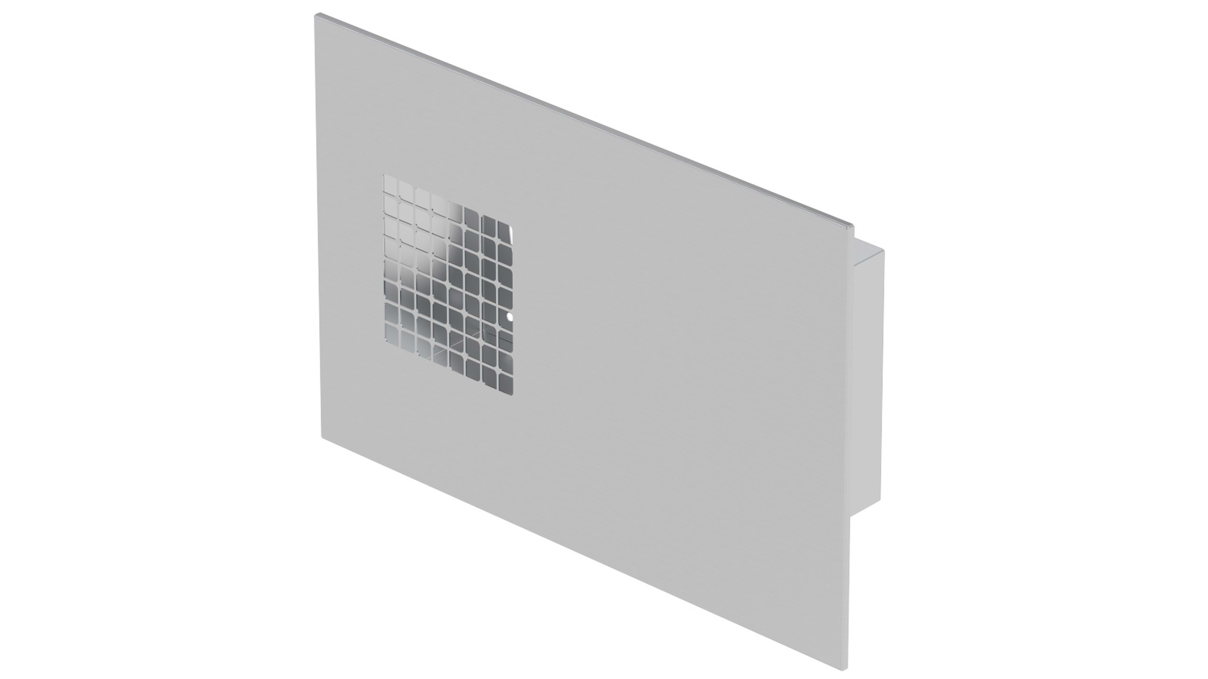 Zehnder - Grille combinée Dupla DN125 prise d'air droite inox. 200m3/h max