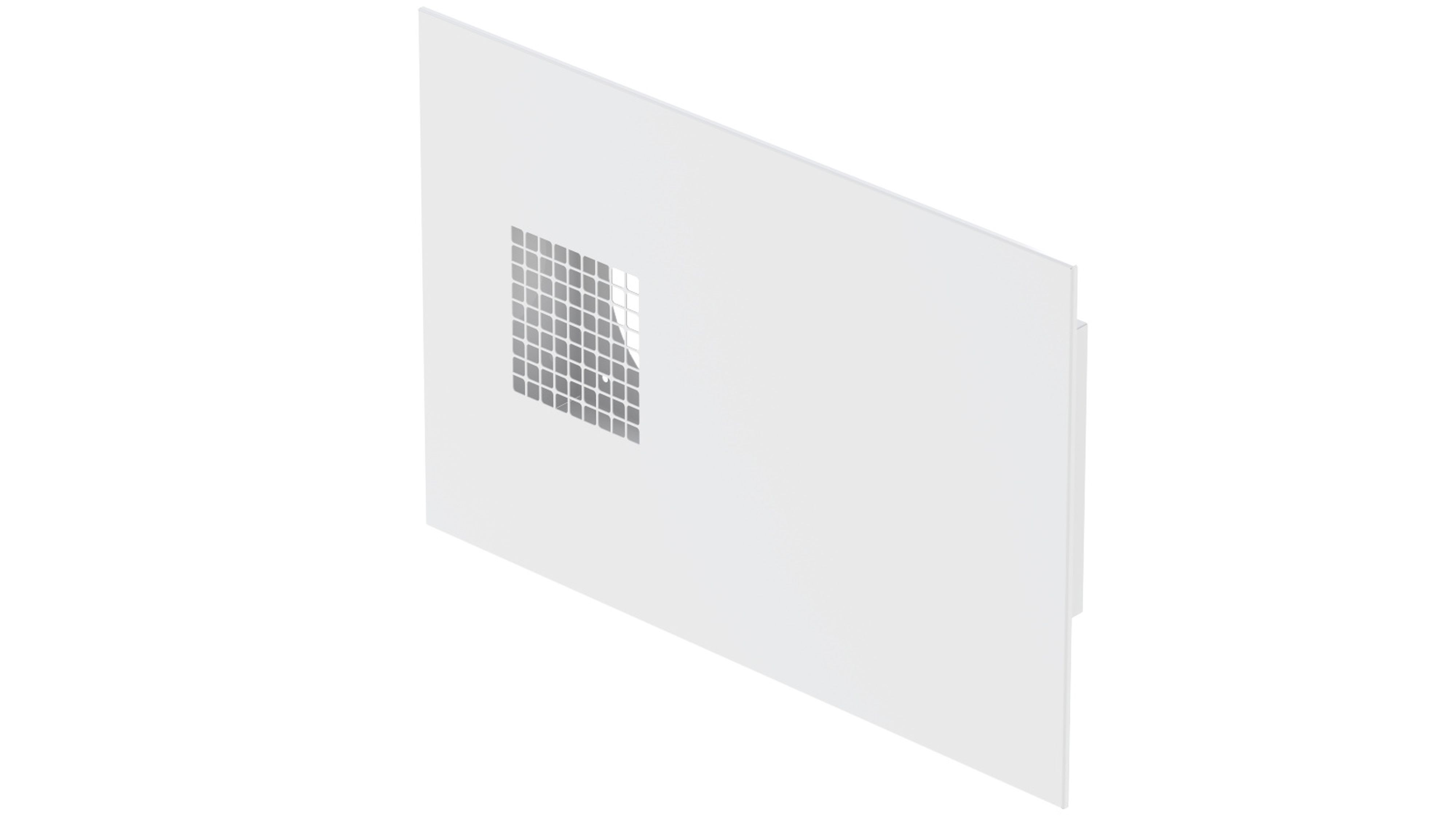 Zehnder - Grille combinée Dupla DN160, prise d'air droite, blanche. 300m3/h max