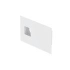 Zehnder - Grille combinée Dupla DN160, prise d'air droite, blanche. 300m3/h max