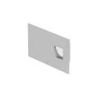 Zehnder - Grille combinée Dupla DN160 prise d'air gauche inox. 300m3/h max