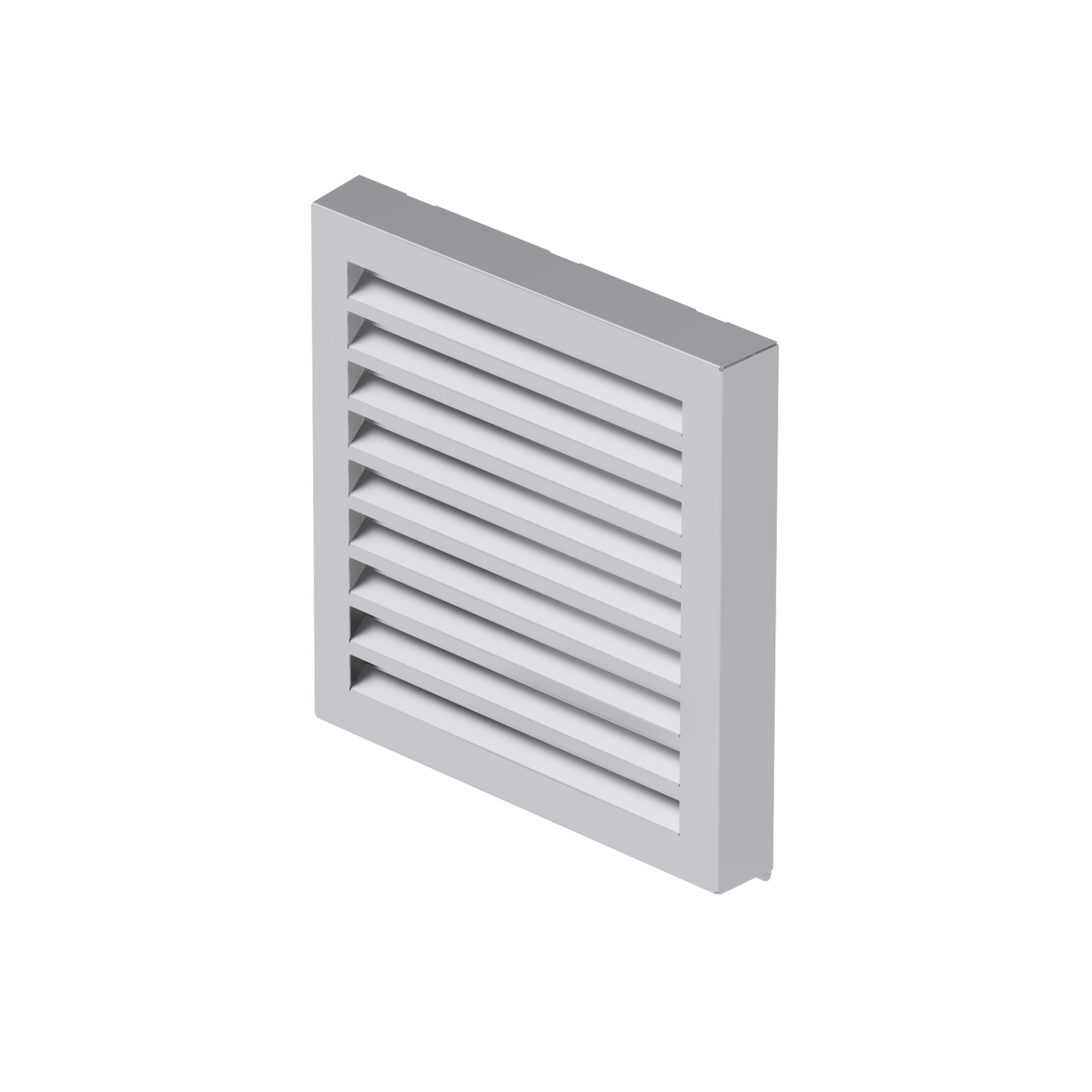 Zehnder - Grille murale inox - 280x280mm - raccord rond DN 160mm