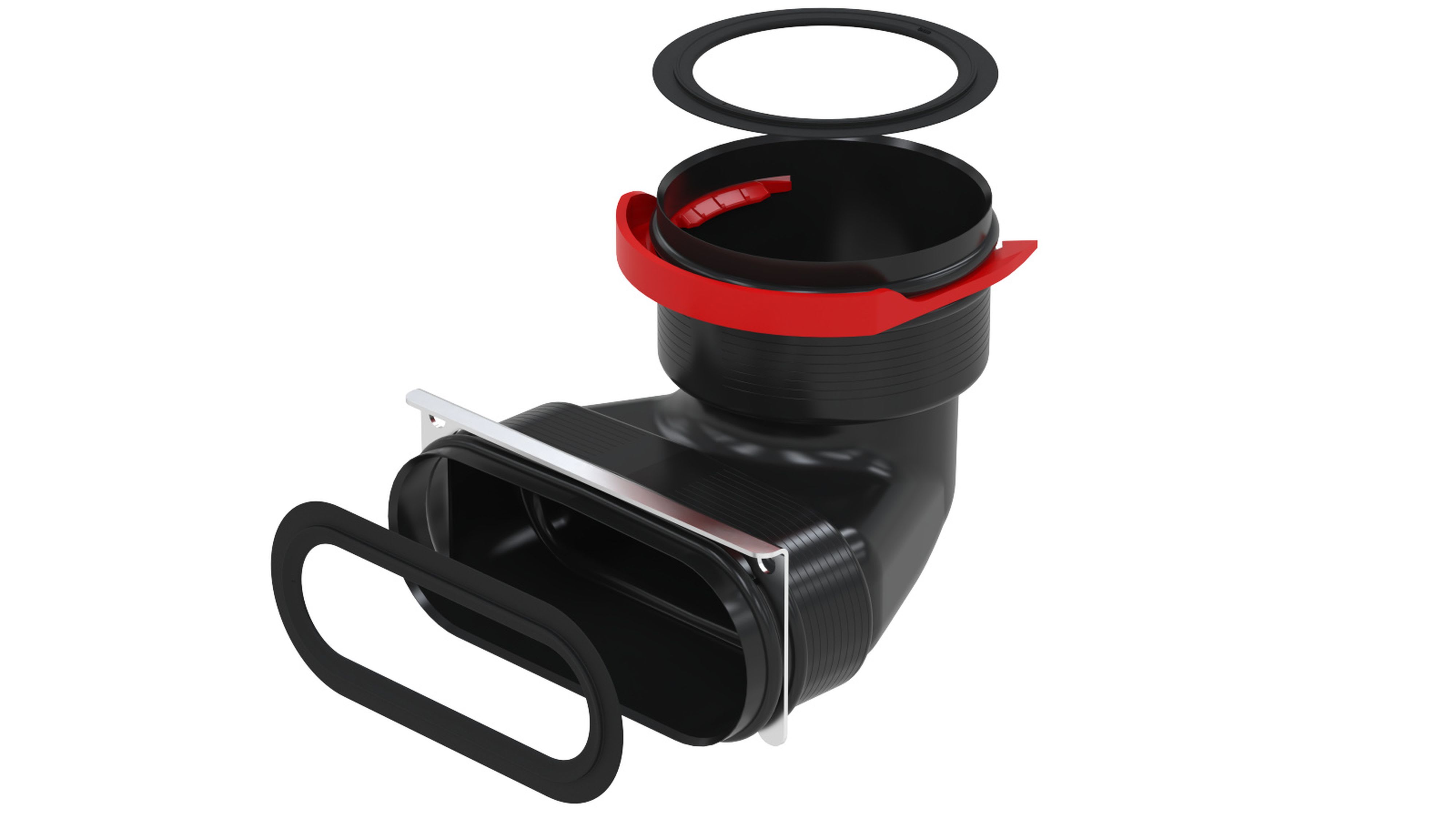 Zehnder - ComfoFlat 51 - Passage ComfoTube90 - ComfoFlat 51 Coudé à 90°