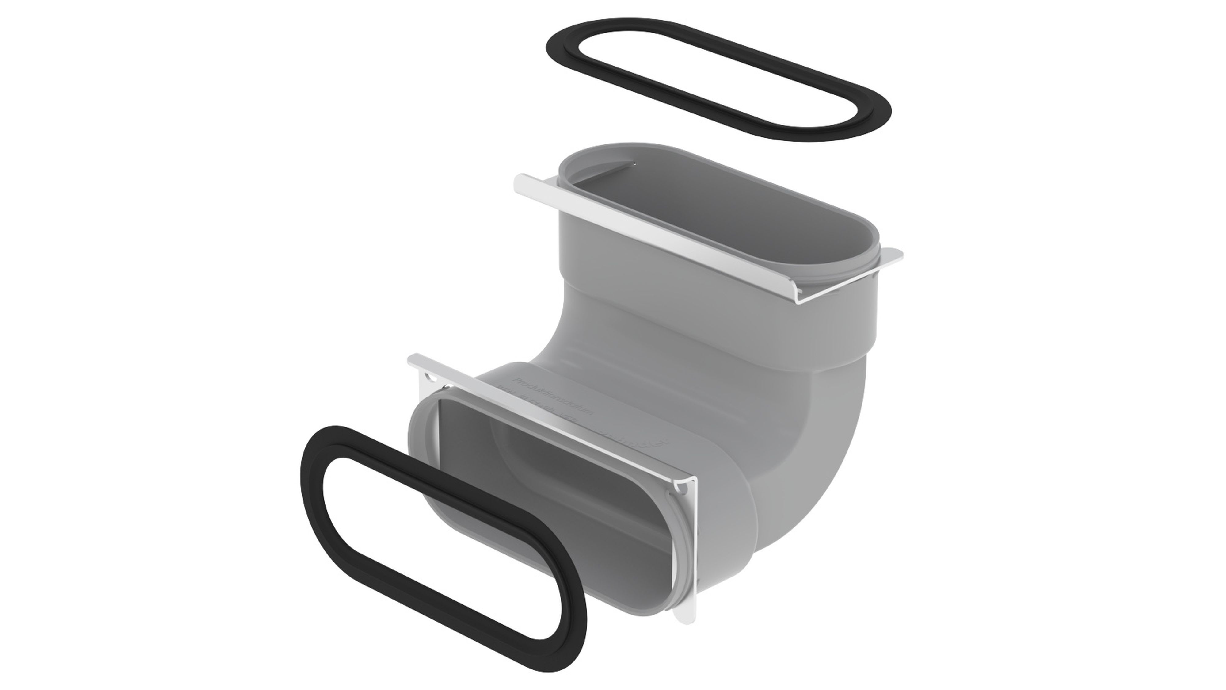 Zehnder - ComfoFlat 51 - Coude 90° vertical