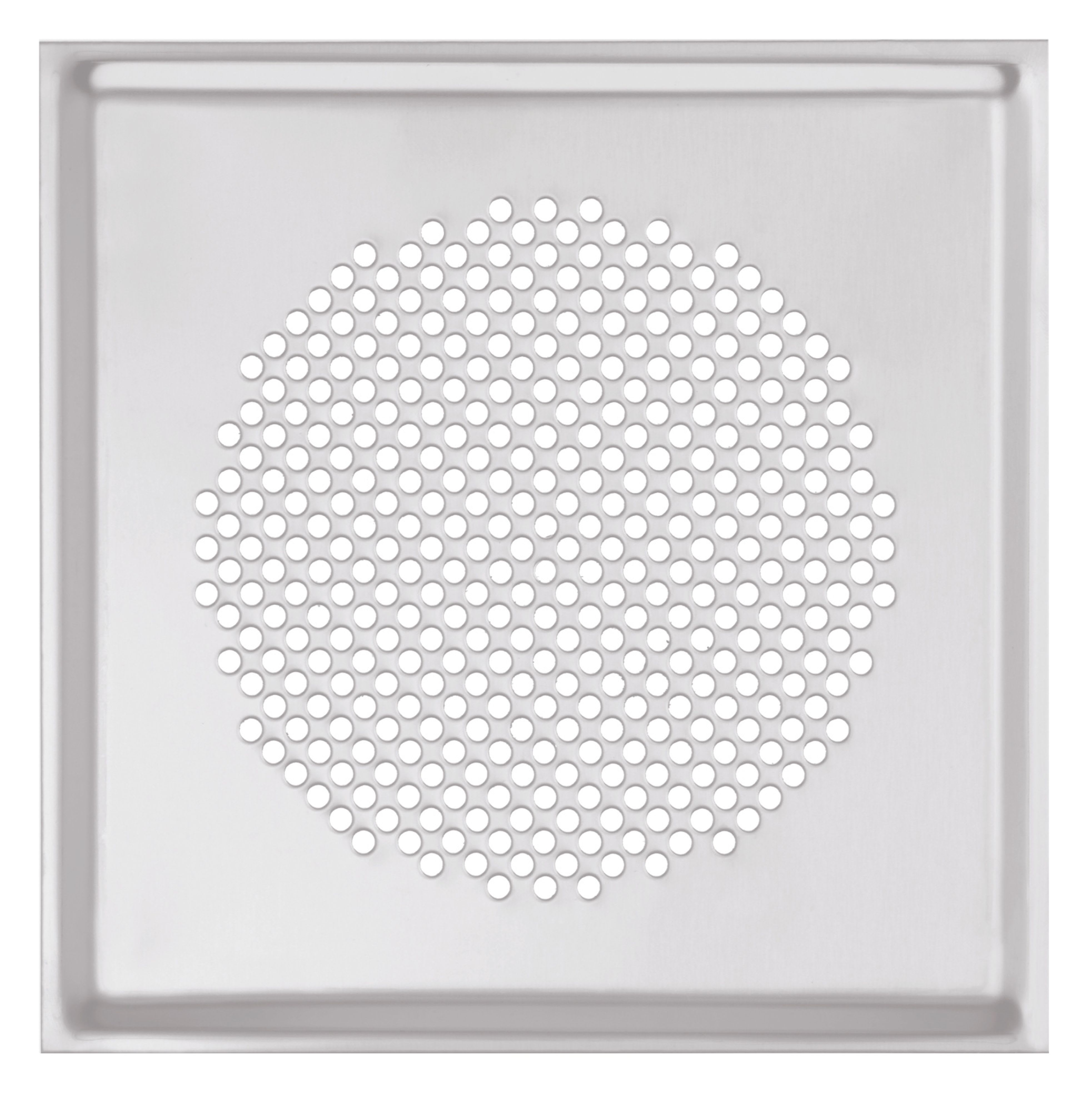 Zehnder - Grille carrée - Venezia inox