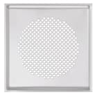 Zehnder - Grille carrée - Venezia inox