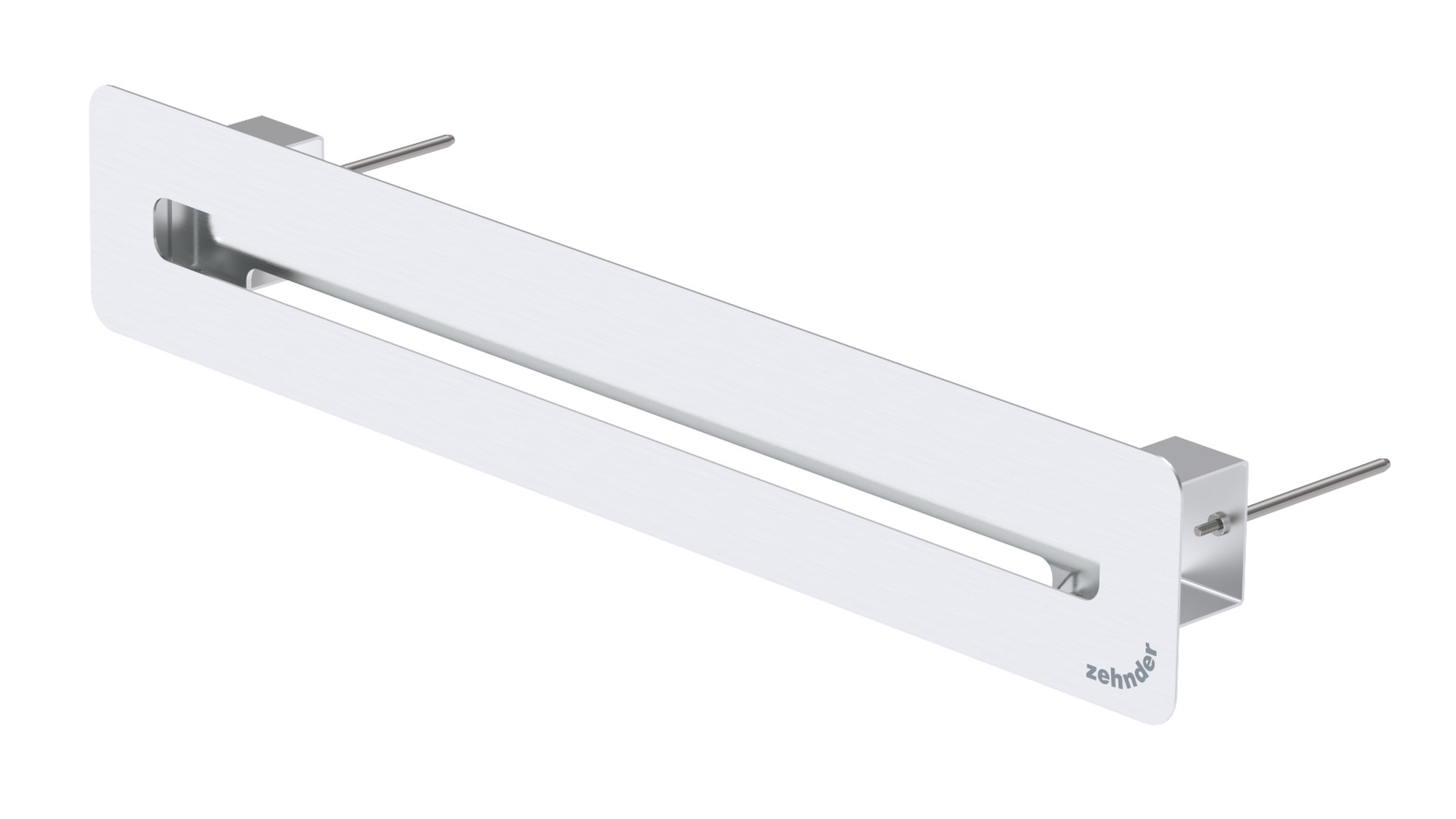 Zehnder - Grille Design ComfoGrid Linea 400 mm Finition métal brossé