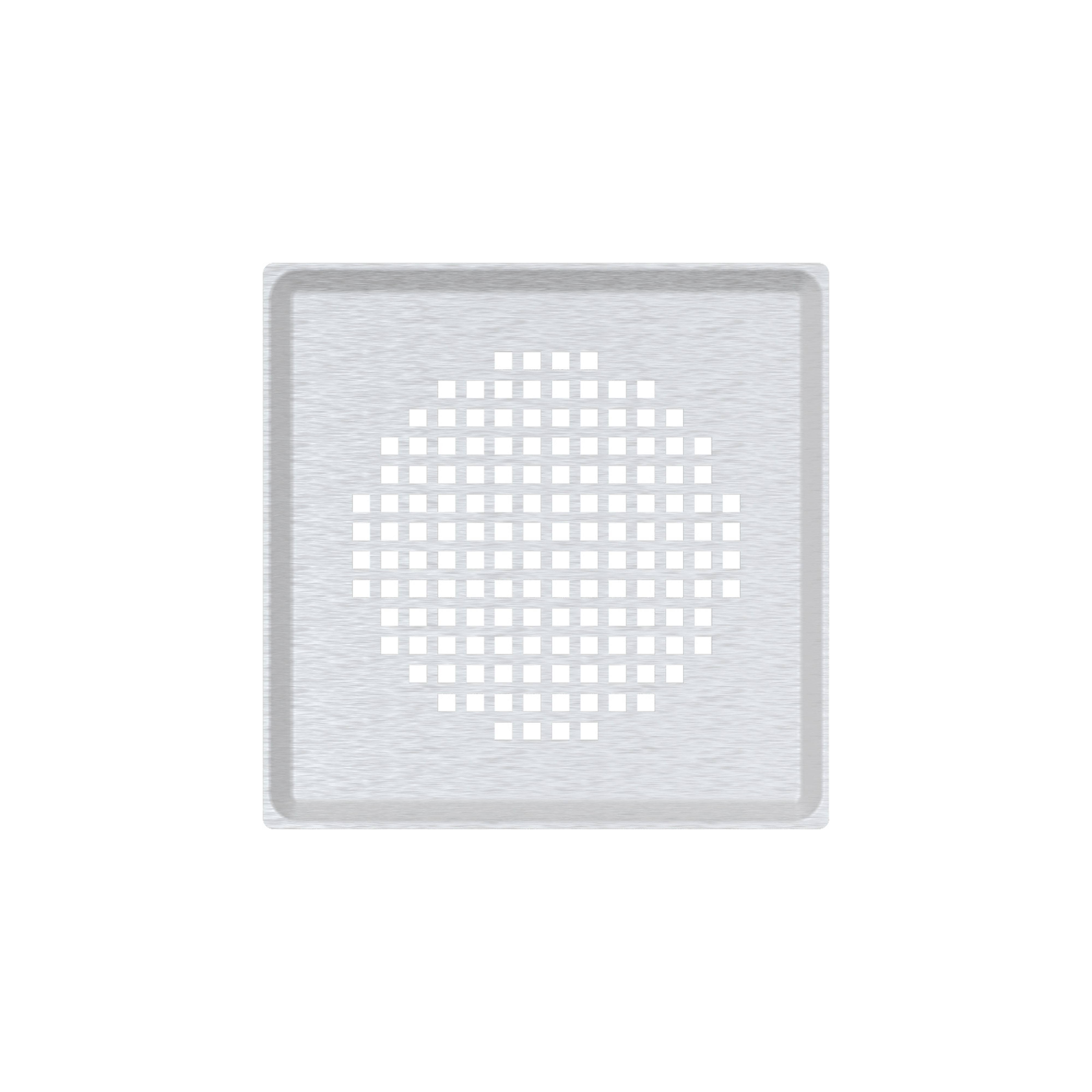 Zehnder - Grille carrée - Torino inox