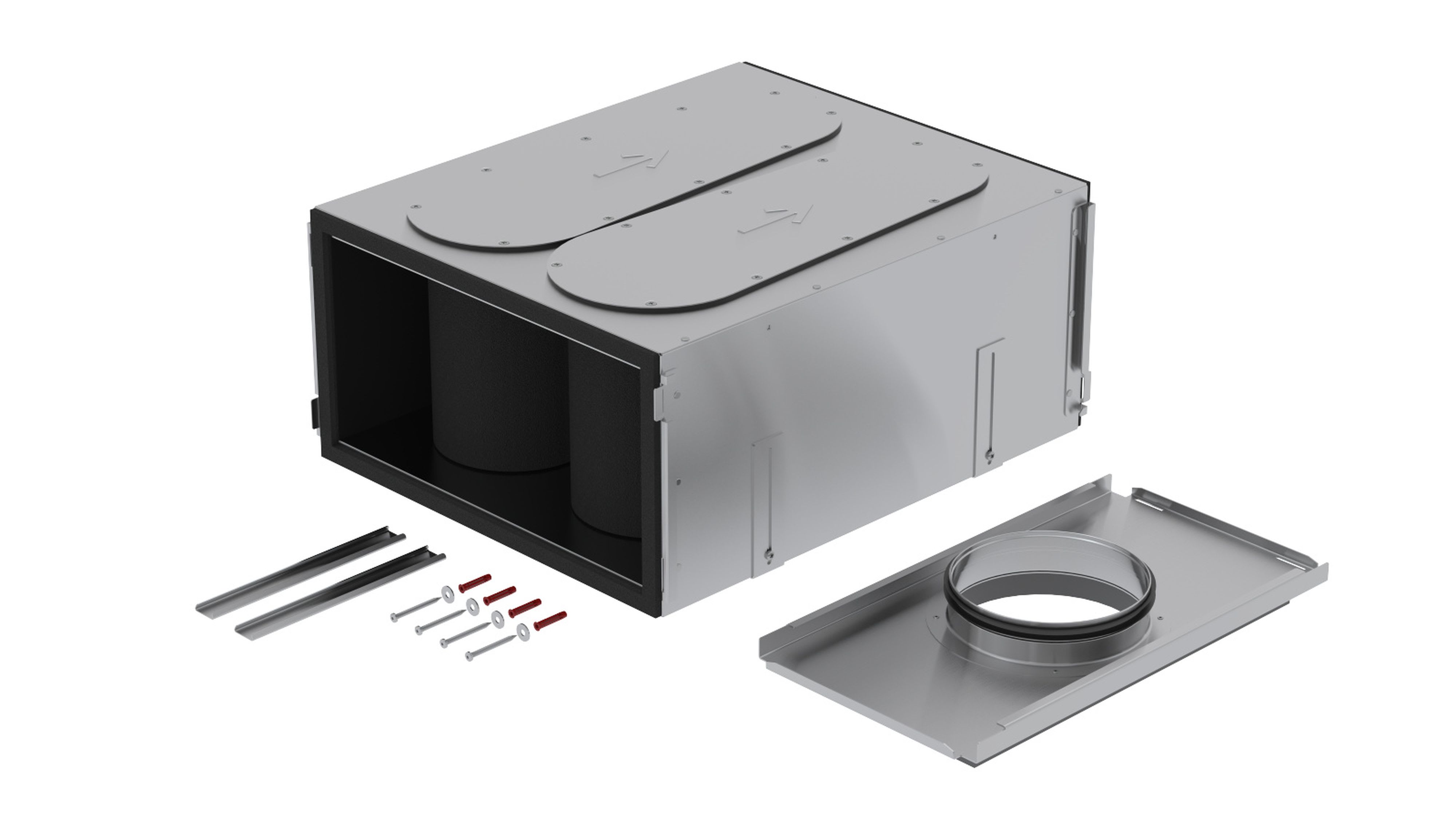Zehnder - Caisson de distribution d'air silencieux isolé ComfoWell Therm 420 DN200