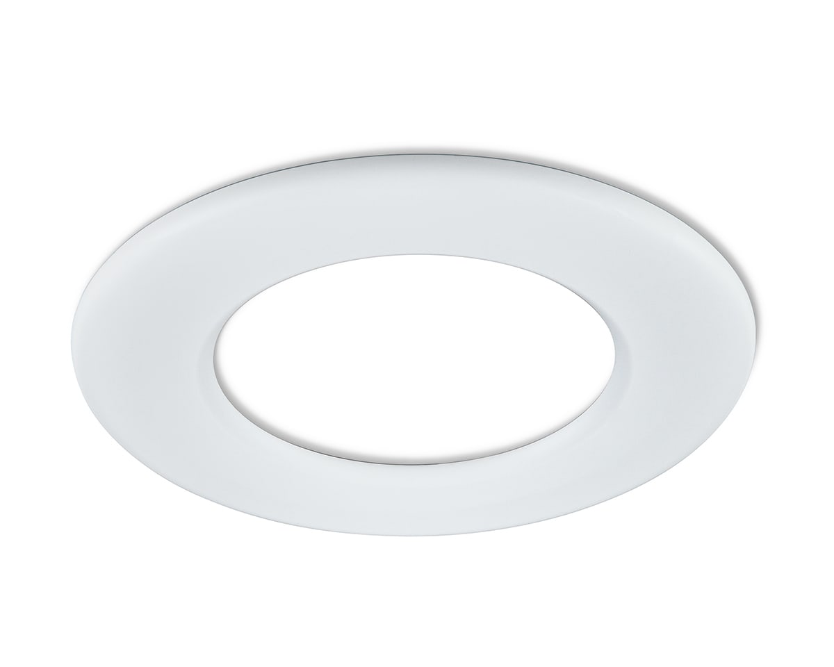 Collingwood - Collerette ronde blanc mat pour les encastres de plafond H4