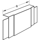 Hager - Té et croix lifea pour LF40090/91 RAL 7030 gris