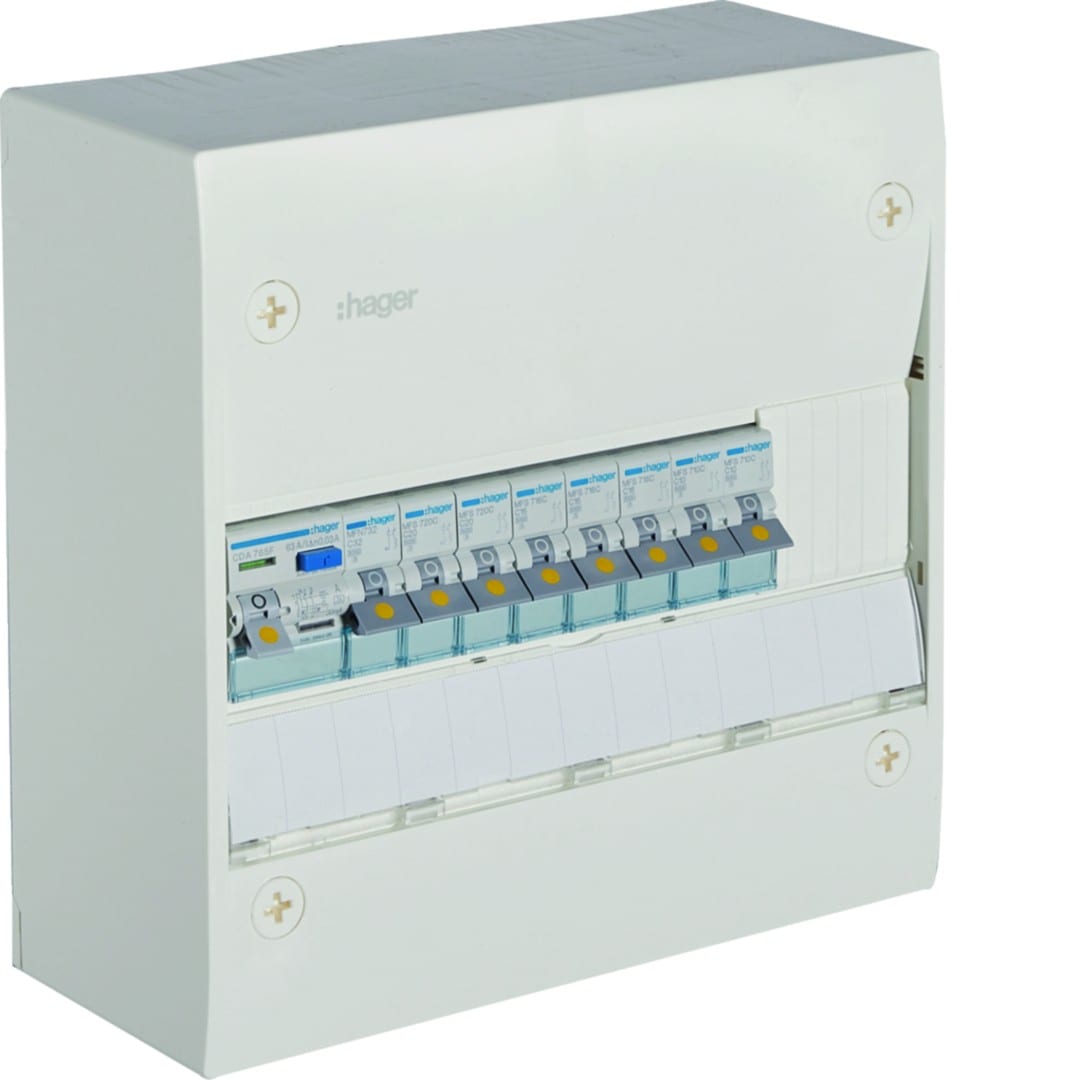 Hager - Coffret Gamma+ 13 pré-équipé SanVis 1 rangée