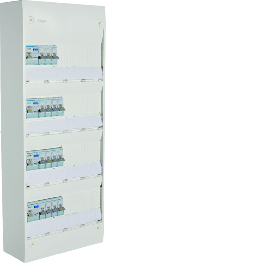 Hager - Coffret Gamma+ 13 pré-équipé SanVis 4 rangées