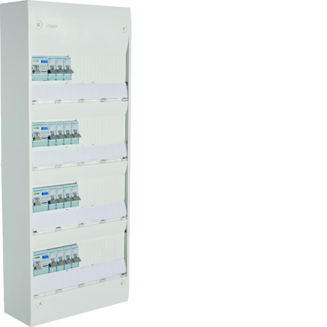Hager - Coffret Gamma+ 13 pré-équipé SanVis 4 rangées