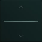 Hager - Enjoliveur Gallery volet roulant connecté 2 modules , finition Night