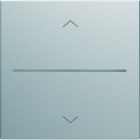 Hager - Enjoliveur Gallery volet roulant connecté 2 modules , finition Titane