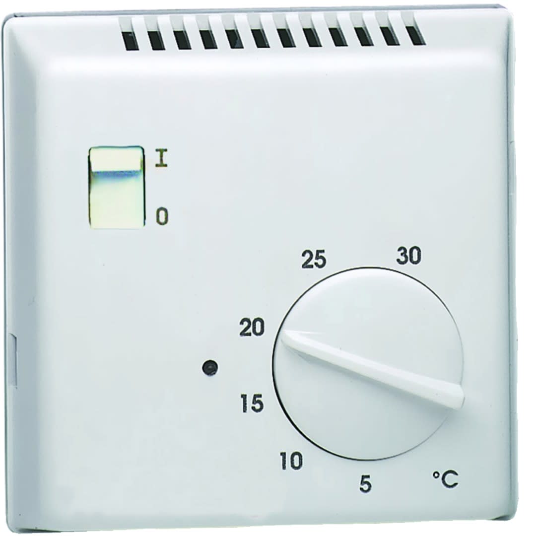 Hager - Thermostat ambiance électron saillie chauf eau ch contact inv entrée abaiss 230V