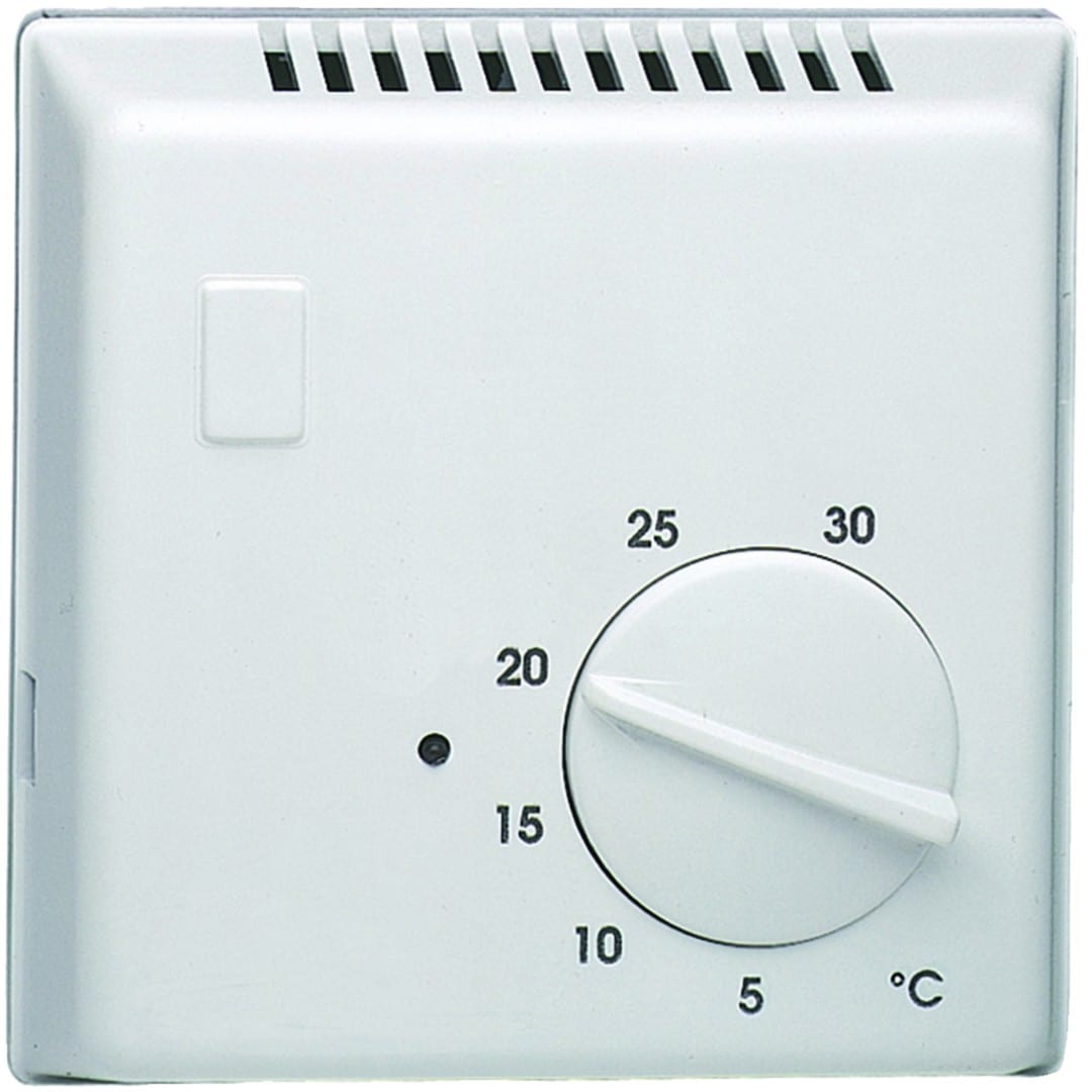 Hager - Thermostat ambiance bi-métal chauf eau ch contact inv voyant entrée abaiss 230V
