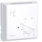Hager - Thermostat d'ambiance bi-métal chauffage eau ch contact NF, inter On/Off 230V