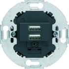 Hager - Chargeur USB A+A 1930 Anthracite