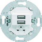 Hager - Chargeur USB A+A 1930 Alba