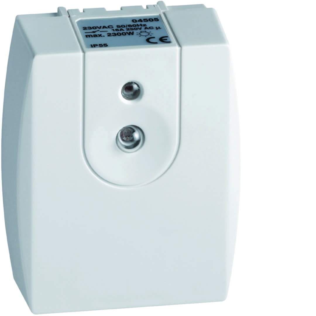 Hager - Interrupteur crépusculaire compact évolué avec contact 16A