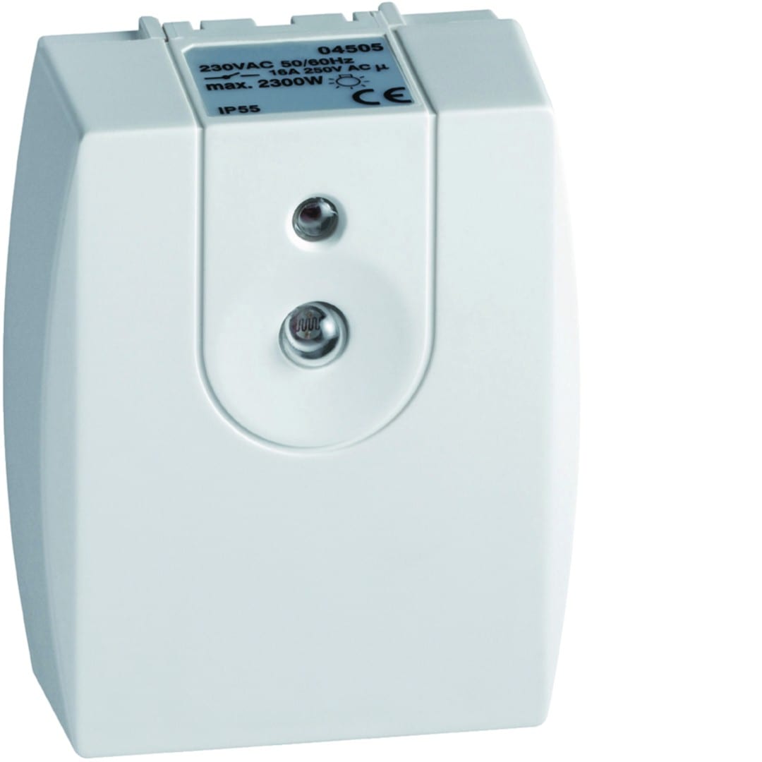 Hager - Interrupteur crépusculaire compact évolué avec contact 16A