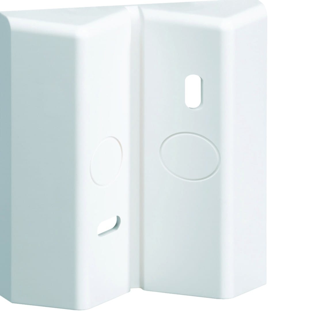 Hager - Accessoire d'angle Blanc pour détecteur standard 360° et évolué 140°-220°-360°