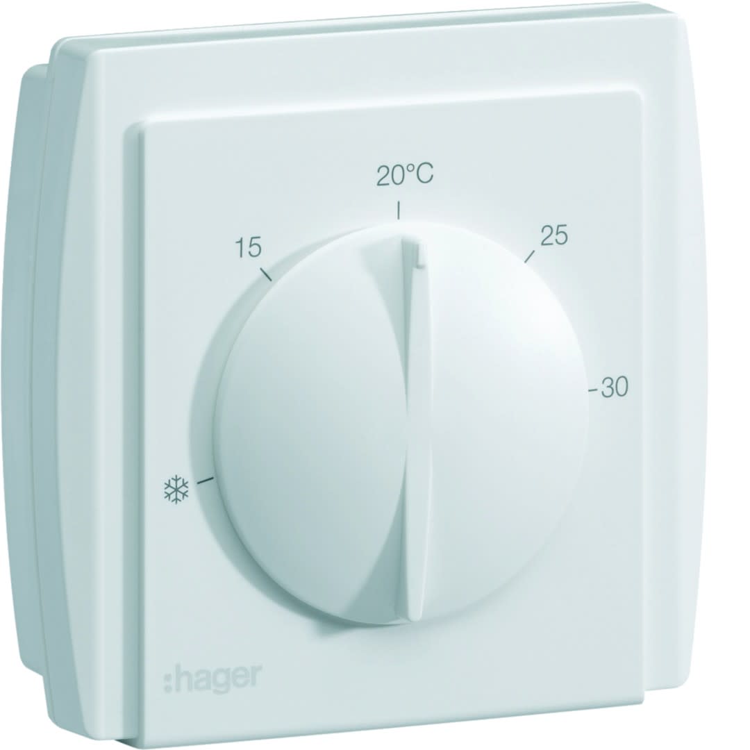 Hager - Thermostat d'ambiance à membrane multi-tension chauff eau sortie invers 10A 230V
