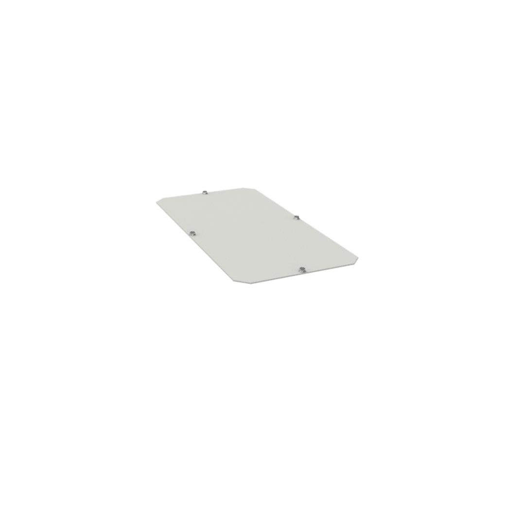 Hager - Plaque entrée prédécoupes plaque passe câbles ouverte basse quadro evo 1000x400