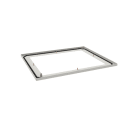 Hager - Plaque passe câbles ouverte basse pour quadro evo 450x600