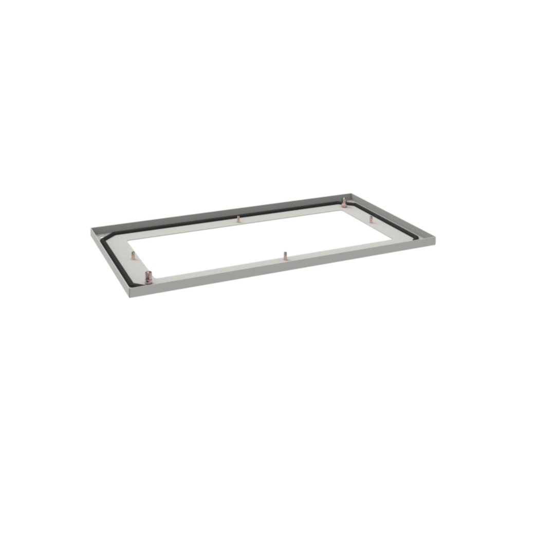 Hager - Plaque passe câbles ouverte basse pour quadro evo 900x400