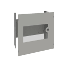 Hager - Kit quadro evo pour un interrupteur fusibles HFD 630/800A 600x600 mm