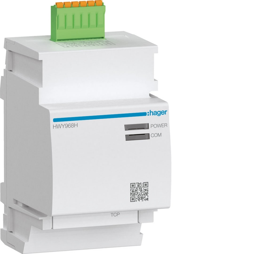 Hager - Module de communication Modbus TCP/IP pour boitier moulé h3+ PW1600
