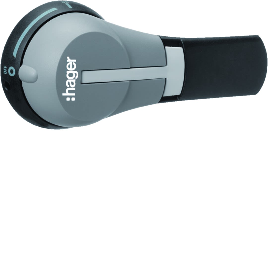 Hager - Poignée pour commande déporté pour boitier moulé h3+ PW1600