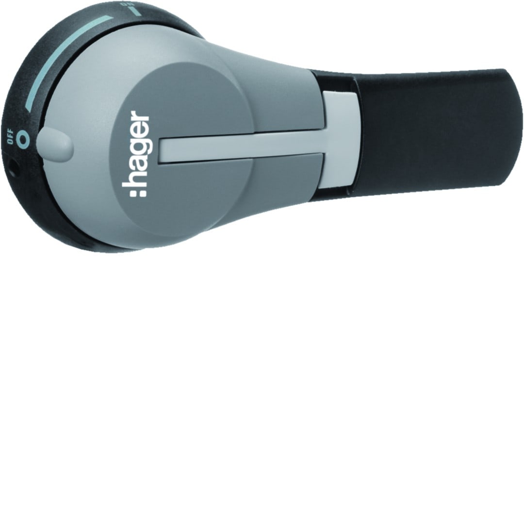 Hager - Poignée pour commande déporté pour boitier moulé h3+ PW1600