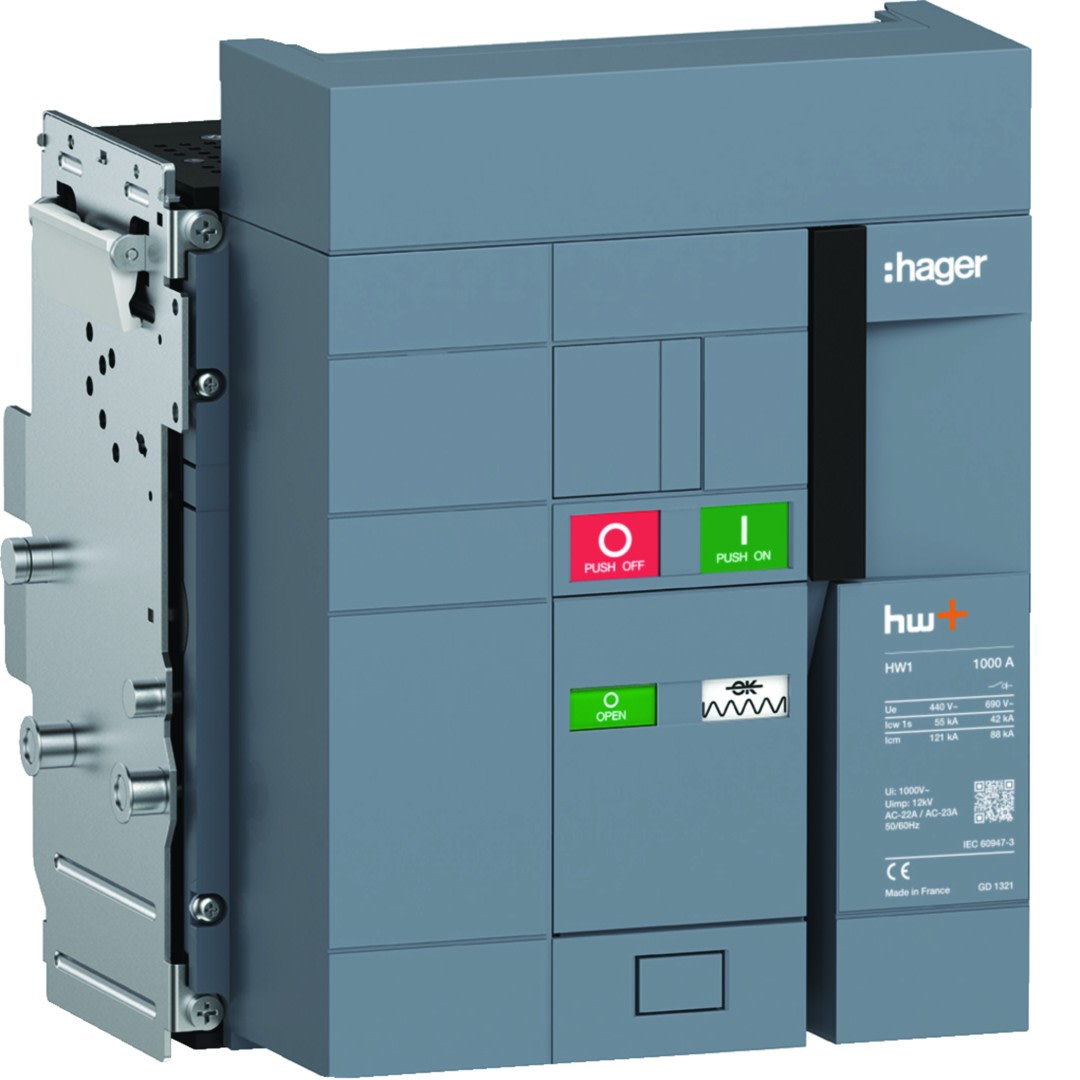 Hager - Interrupteur Ouvert HW1 1000A 3P Débrochable sans chassis