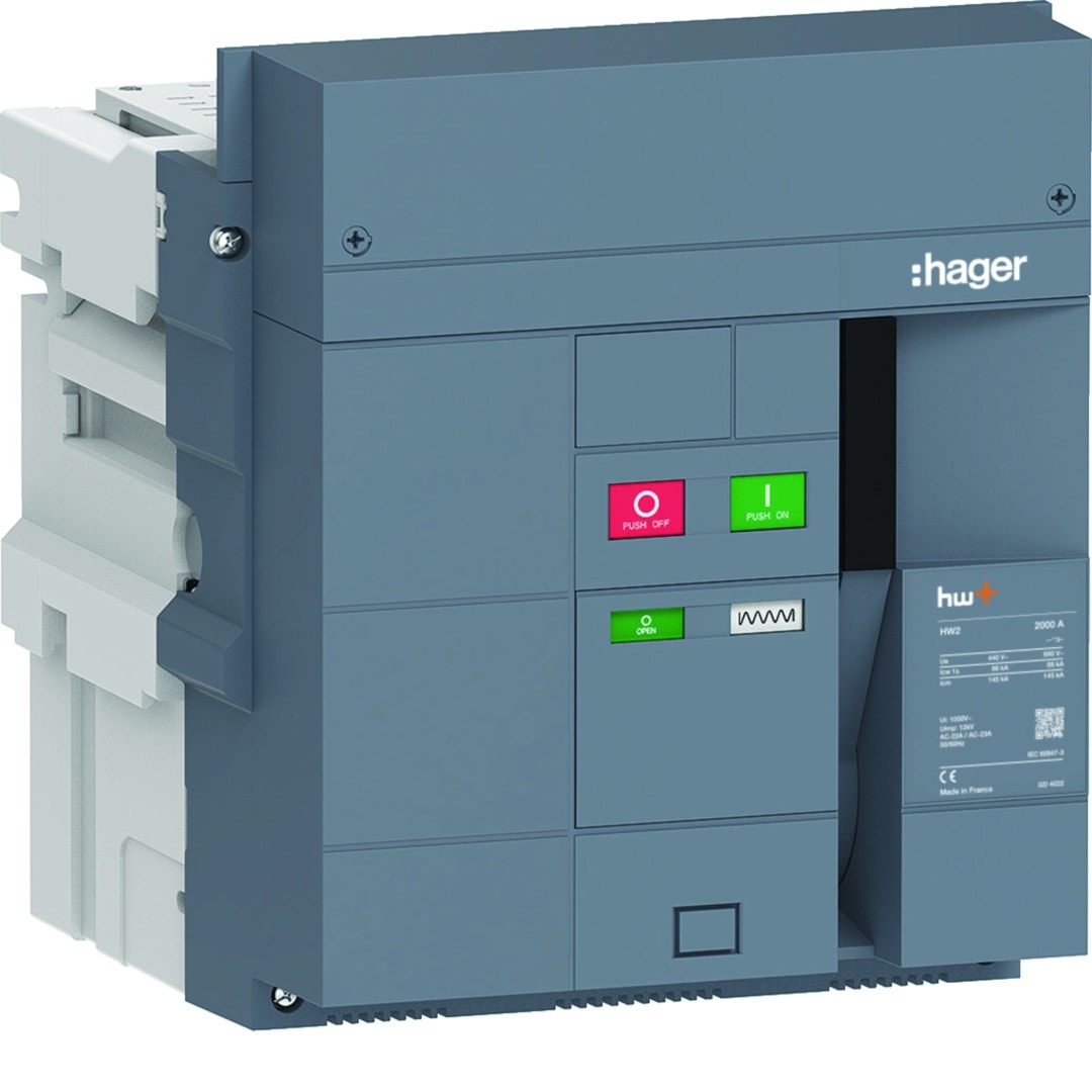 Hager - Interrupteur Ouvert HW2 2000A 3P Débrochable sans chassis