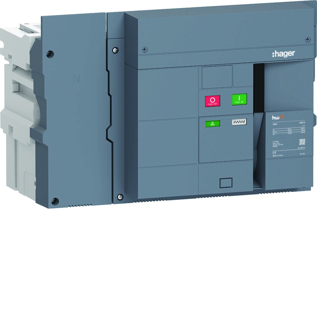 Hager - Interrupteur Ouvert HW4 4000A 4P Débrochable sans chassis